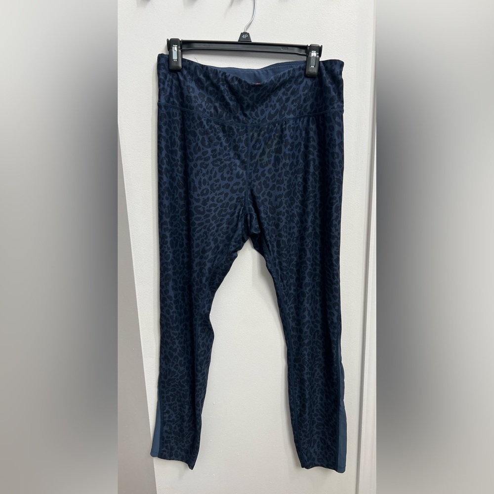 Juicy Couture Sport Women’s Blue Leopard Print Leggings Size XL